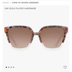 KREWE Soniat Capri Mirrored Sunglasses- Like New, with original boxing and case!